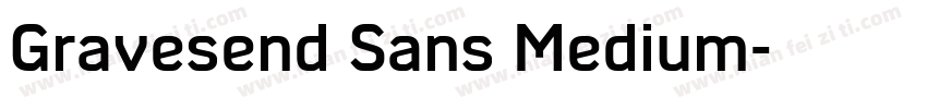 Gravesend Sans Medium字体转换